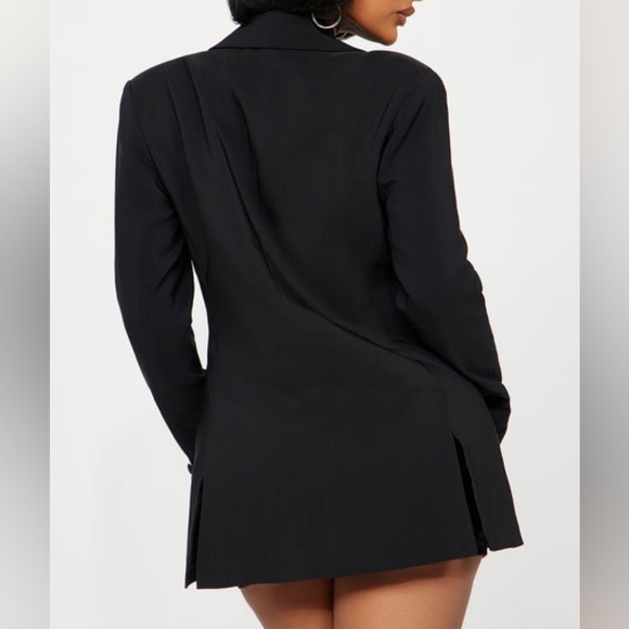 Elegant Black and White Women's Blazer Size Large - Picture 3 of 9